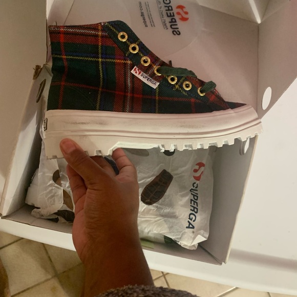 Superga plaid high top - Picture 2 of 4